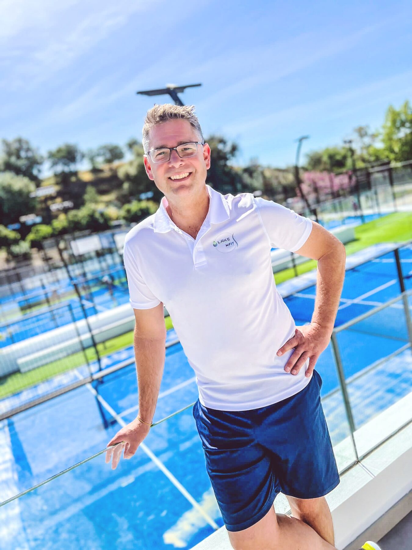 Richard at the padel courts in Torremuelle, Benalmádena